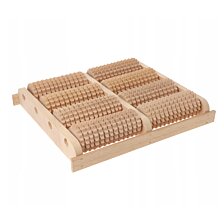 Drevený masážny strojček na chodidlá B Quatro, 28 x 18 x 7 cm