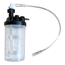 Zvlhčovač vzduchu pre kyslíkový koncentrátor s hadicou a konektorom