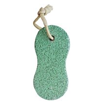 Pemza na odstránenie kože tvarovaná, 9x5 cm, zelené