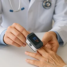 Pulzný oximeter s bluetooth na prst Bery BM1000C