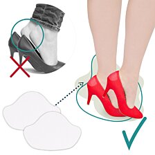 Samolepiace ekokožené pätičky, EcoFix, biele, M, 1 pár (2ks)