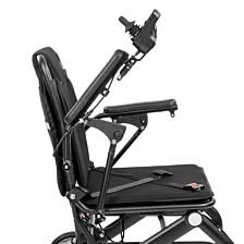 Elektrický skladací vozík pre imobilných SMART-TIM, čierny - 115 kg