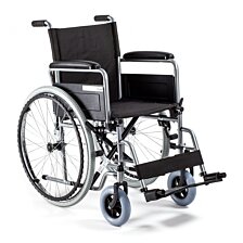 Oceľový invalidný vozík H011, šírka sedadla 46 cm