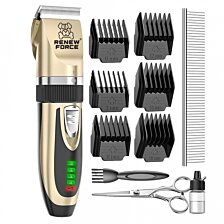 Strihací strojček na srsť zvierat 6 nadstavcov, Pet Grooming, Gold