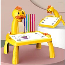 Svetelný projektor na kreslenie, žltá kačka