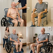 Toaletný sprchovací vozík 3 v 1 Sani-Tim - do 120 kg