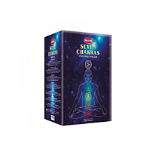 Vonné tyčinky Hem Sedem Čakier, Seven Chakras, Masala, 35ks