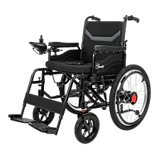 Skladací elektrický invalidný vozík 2×250 W, Li-ion 24 V/20 Ah, dojazd 15 km