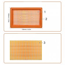 Sada náhradných vreciek do vysávača KARCHER  10ks + HEPA filter WDK-SE6