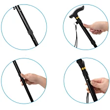 Skladacia hliníková vychádzková palica