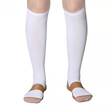 Kompresné podkolienky unisex, biele