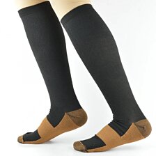 Kompresné podkolienky unisex, čierne