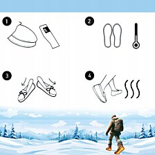 Zimné hrejivé vložky na 8 hodín jednorazové, Self Heating