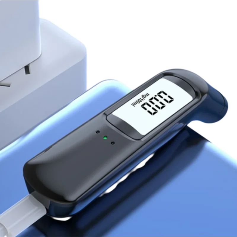 Digitálny alkohol tester – ukážka merania