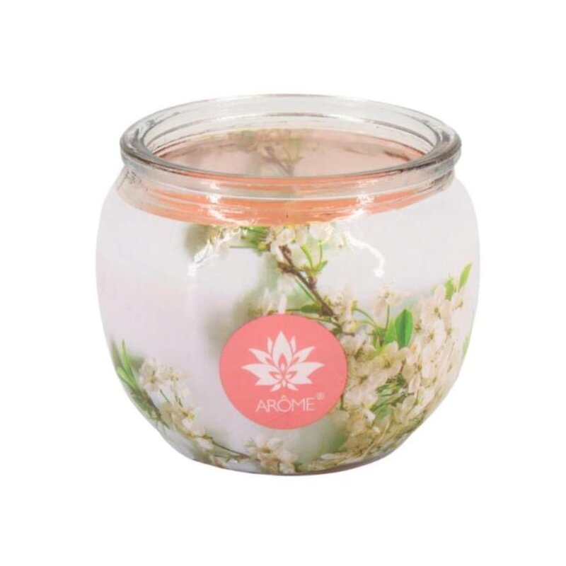 ARÔME sviečka 90 g – Cherry Blossom v skle a flower boxe