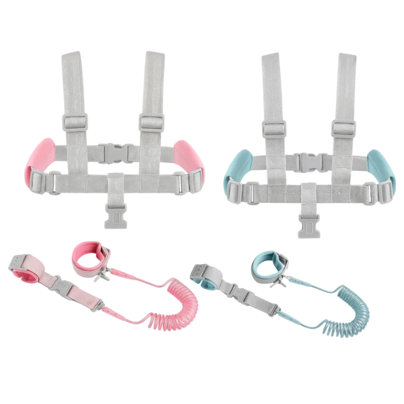 Detail nastaviteľných popruhov detského bezpečnostného postroja