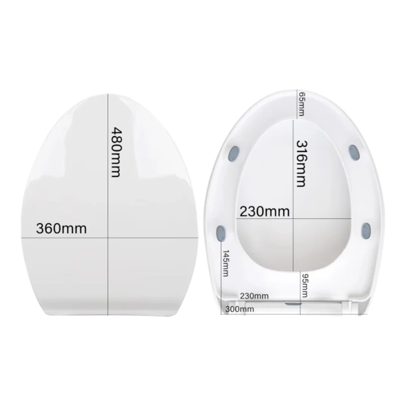 Detail pántov a upevnenia WC dosky Renew Force TOI-SEA6