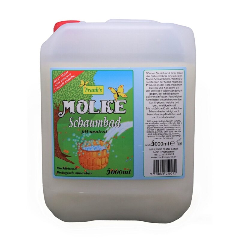 Frank’s Molke-Schaumbad – rodinné balenie srvátkového penivého kúpeľa 5 l