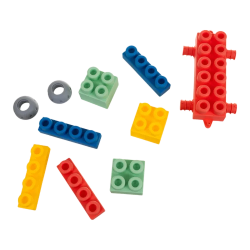 Farebné senzorické kocky ISO TRADE – detail textúry