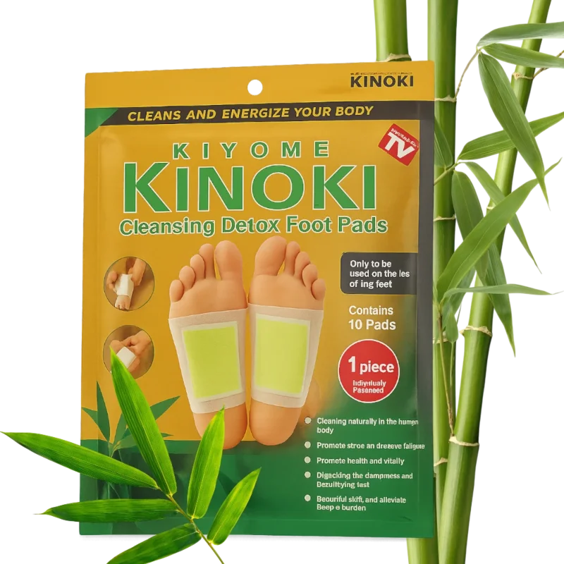 Bambusové detoxikačné náplasti na chodidlá – balenie a aplikácia