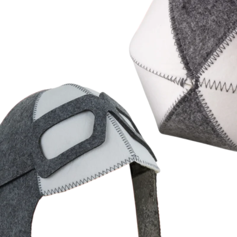 Plstený sauna klobúk Aviator – ochrana hlavy a vlasov v saune