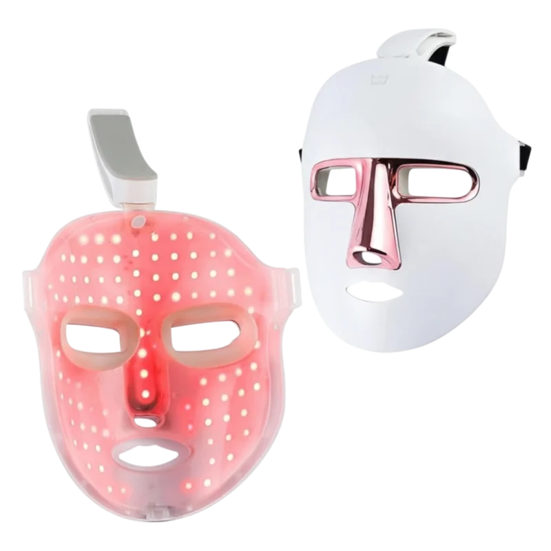 LED maska 7v1 – bočný pohľad na konštrukciu a pásik