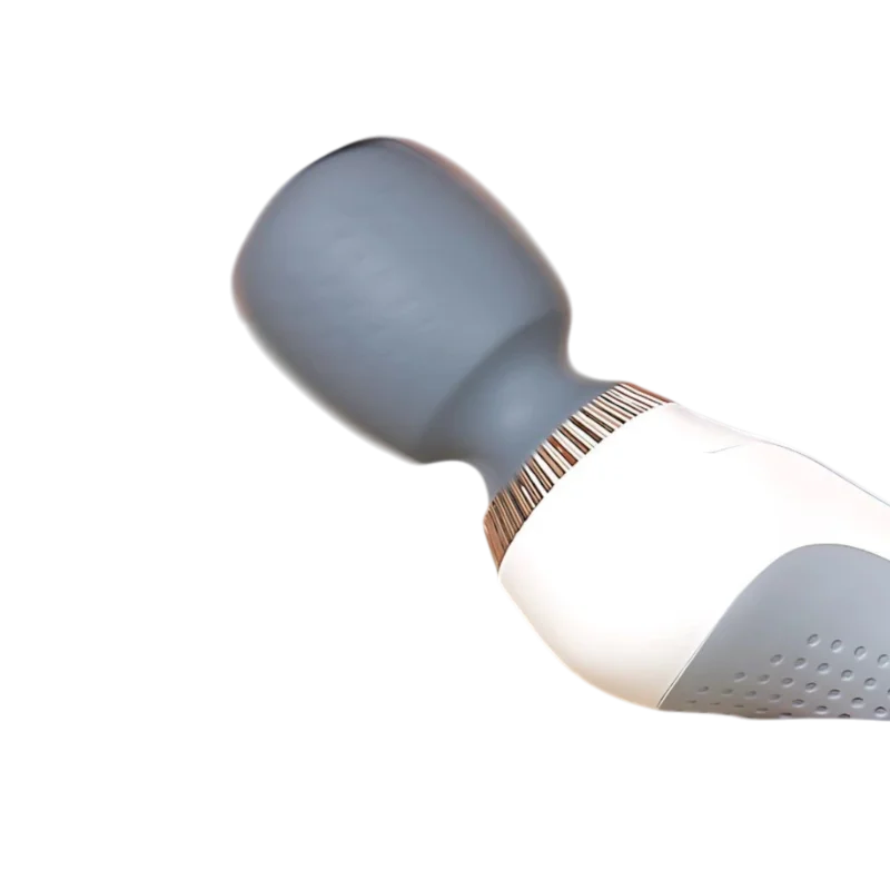 Detail hlavice vibračného masážneho prístroja