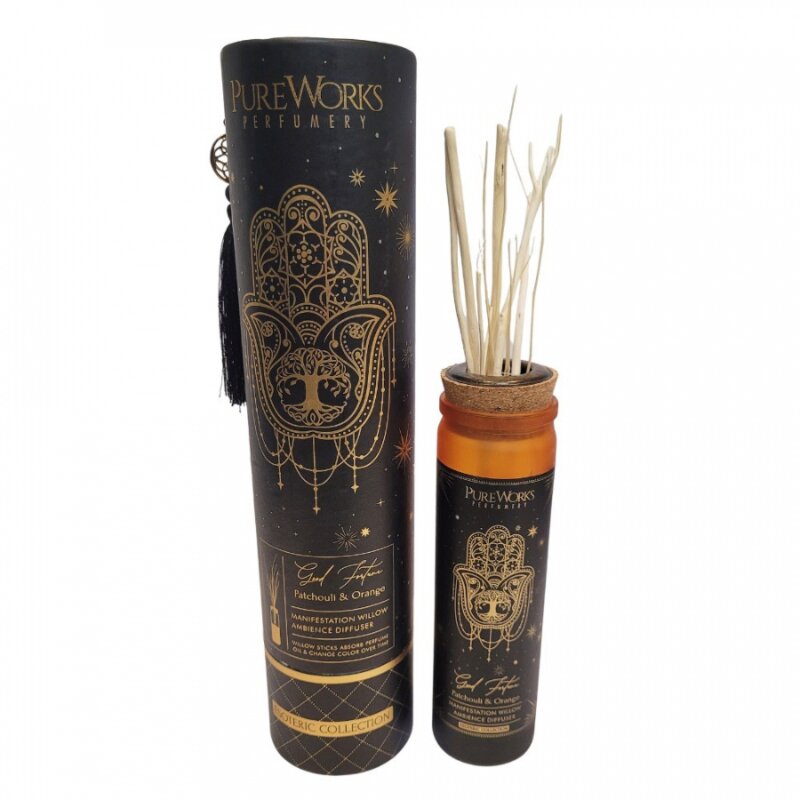 Difuzér s vŕbovými prútikmi – Patchouli & Orange, 100 ml – produktová fotografia