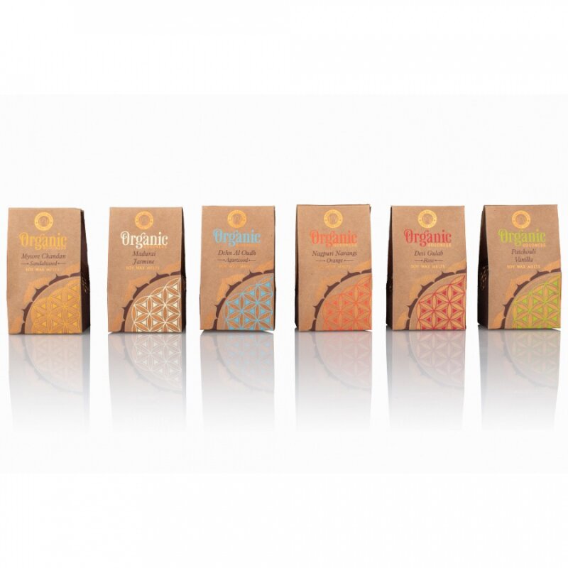 Organický vonný vosk v minciach Agarwood – balenie
