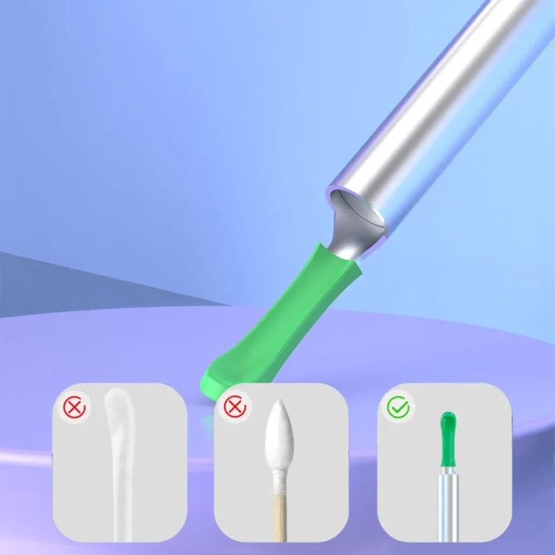 Bezdrôtový otoskop NE6 – detail pri používaní