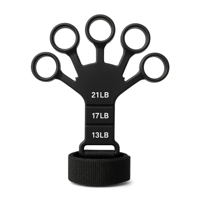 Detail gumového expandera prstov – zápästné uchytenie