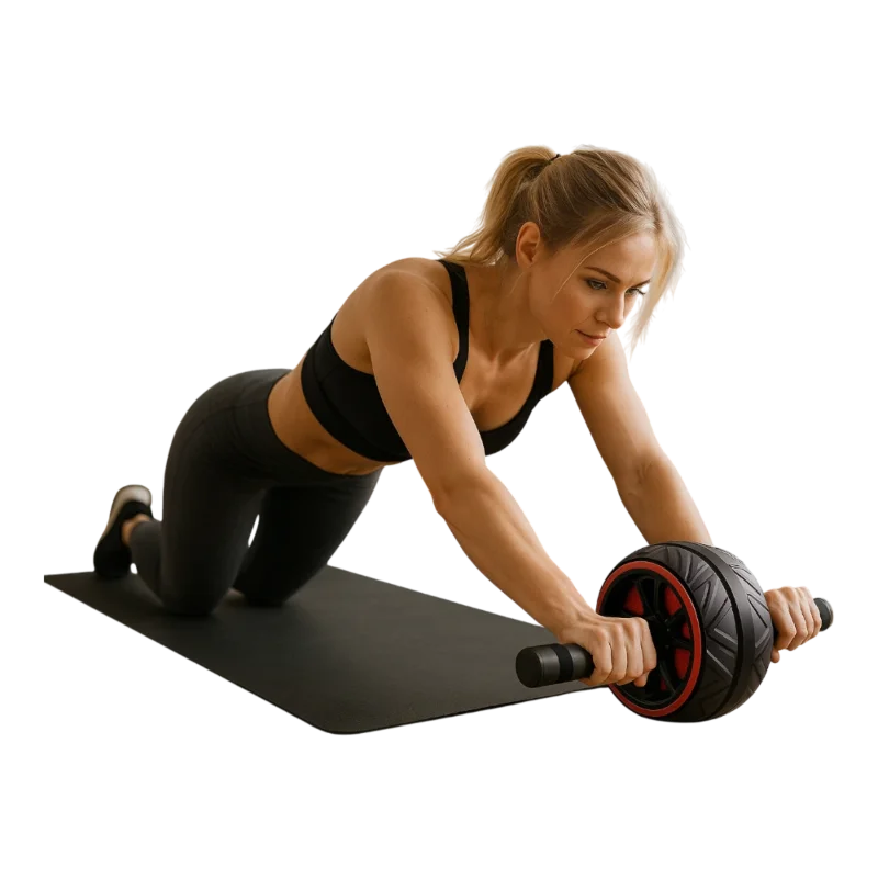 Koliesko na posilňovanie brušných svalov – čierno-červené prevedenie