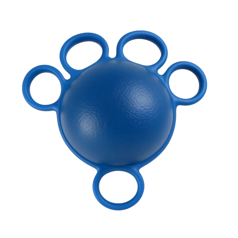 Tréningová lopta na posilňovanie prstov a rúk – modrá rehabilitačná lopta