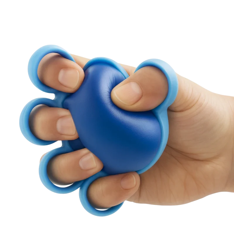 Cvičenie s tréningovou loptou na posilňovanie rúk