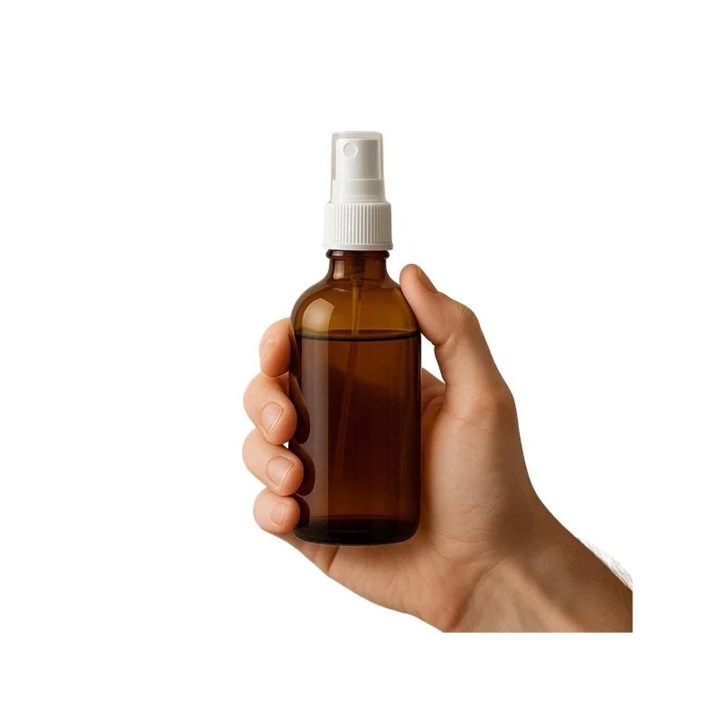 Sklenená fľaštička s rozprašovačom 100 ml