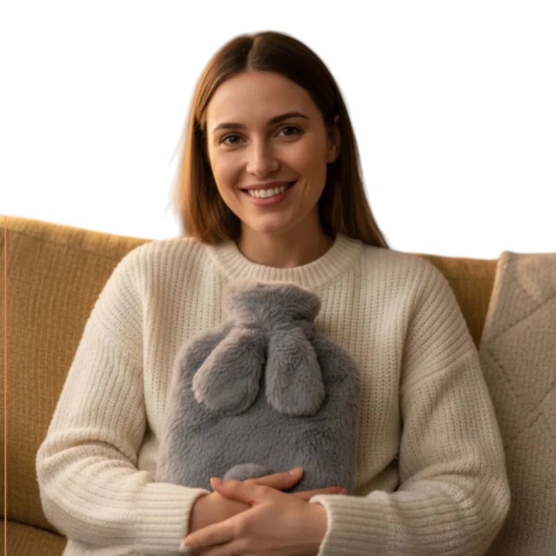 Termofor so zajačikovým poťahom 1.8 l – bezpečný a mäkký na dotyk