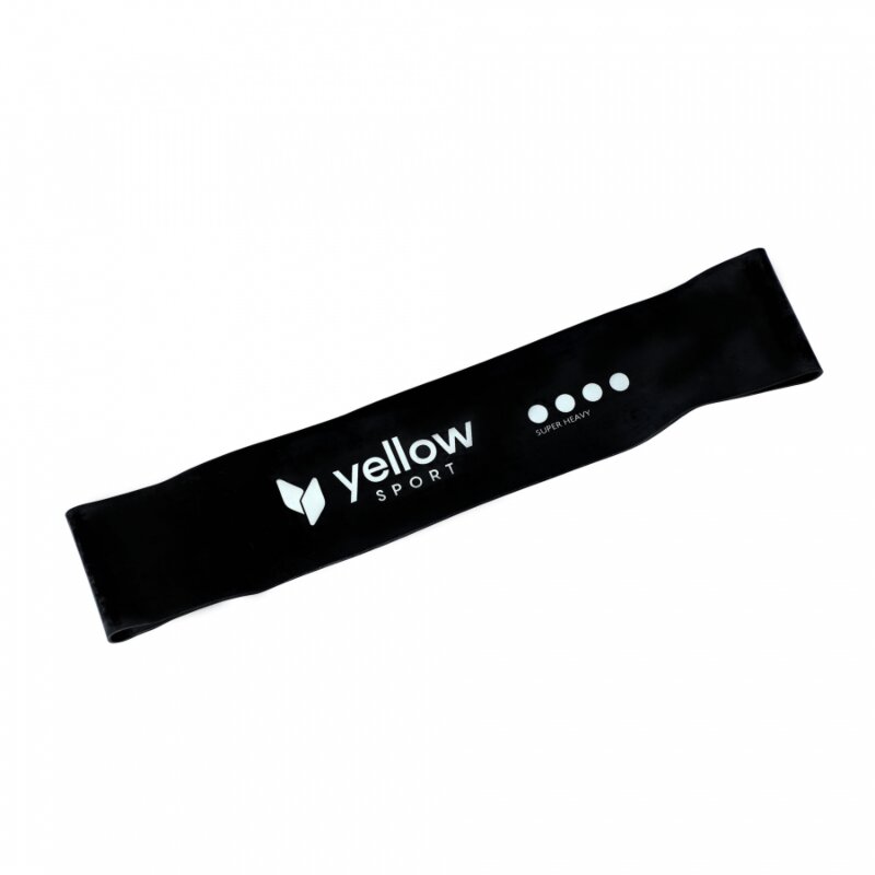 Cvičebná guma YellowLOOP Band – čierny variant s odporom 15–20 kg