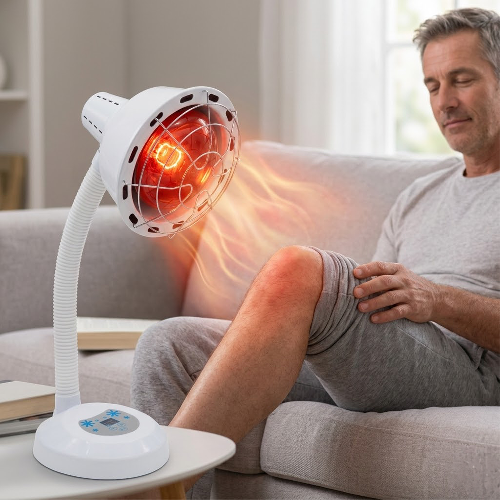 Infračervená lampa Sollux pripravená na domácu terapiu