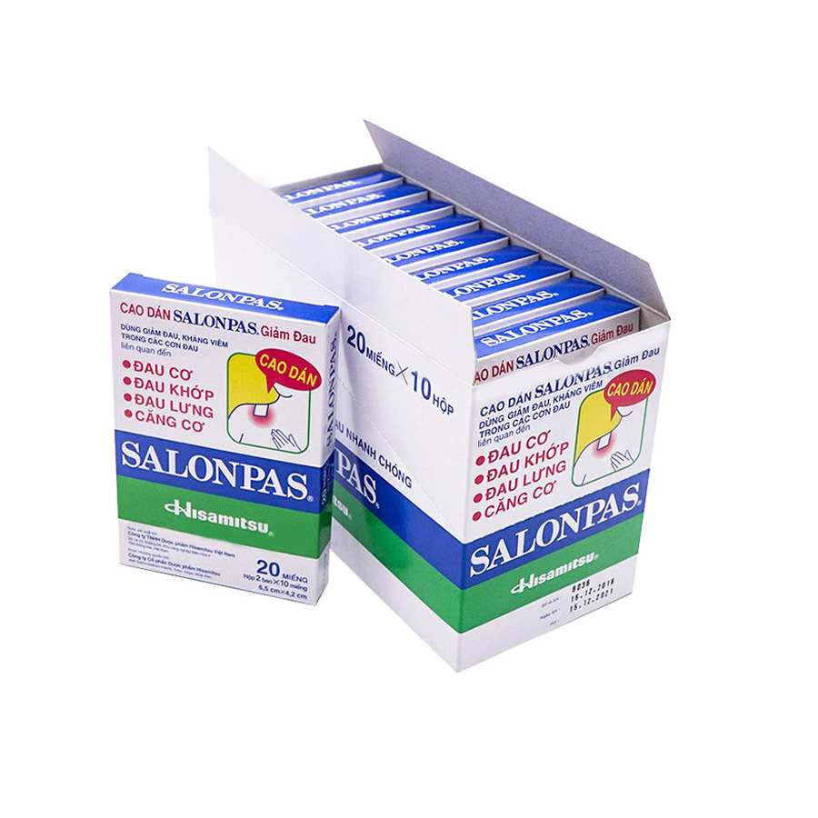 Salonpas náplasť - účinné látky