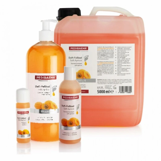 Relaxačný kúpeľ na nohy s jemnou vôňou marhule Pedibaehr.
